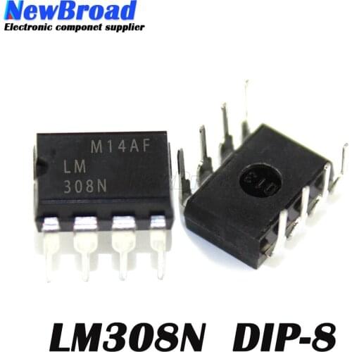100PCS LM308N DIP8 LM308 DIP 308N DIP-8