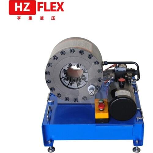 2019 HZFLEX HZ-24 Hydraulic Hose Crimping Machine For Air Suspension Air Spring Rubber Sleeve Metal Crimping Ring