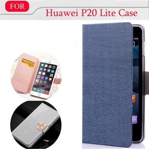 3 Styles) Case For Huawei P20 Lite Case PU Leather For Huawei Nova 3E Case Magnet Flip Case For Huawei P20 Lite Cover 5.84"