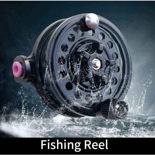 55# ABS Fly Fishing Reel 1:1 Plastic Die Casting Fly Reel Ice Fishing Reel Fishing Tackle Gear for Saltwater Freshwater Fishing