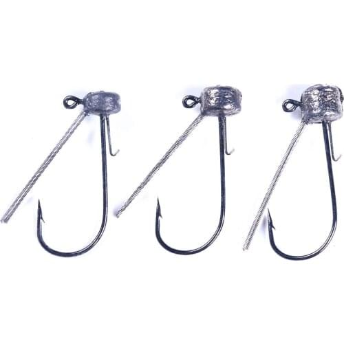 6pcs 3.5g 5.6g 6.5g Jig Head Hook Bait Fishing Hook For Soft Lure Fishing Tackle fishing tackle accessorie