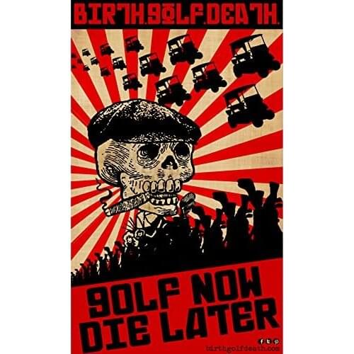 Birth.golf.death Premium Vinyl UV Laminate Sticker Decal Perfect for Car, Truck, Laptop IPad Macbook