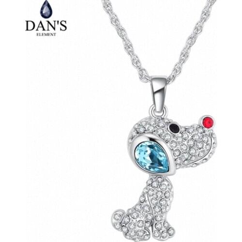 DANS Element Brand 5 Colors Real Copper Fashion Water Drop Tassel Pendant Necklace for Women Valentine Gift 134646