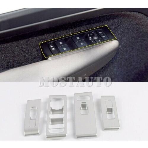 For Volvo XC40 2018-2020 ABS Matt Interior Door Window Lift Regulator Cover Trim 4pcs Car Accessories Interior Car Decor