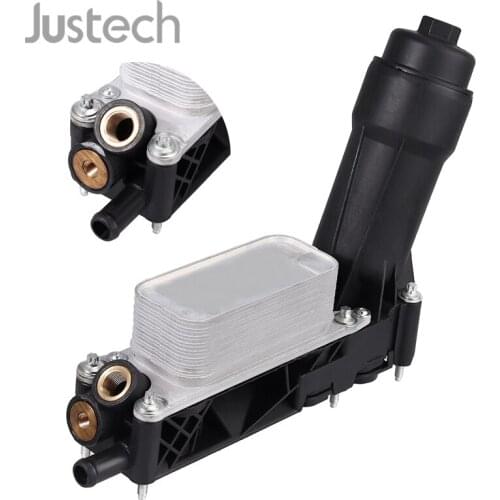 Justech Car Oil Cooler Filter Housing 5184294AE/AD/AC For DODGE RAM CHRYSLER JEEP 3.6L V6 ENGINE Oil Filter Adapter Housing