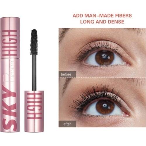 NEW Curling Mascara Long Fiber Factor Eye Makeup Waterproof Sweatproof Lasting Natural Thick Black Eye Lash Mascara Makeup TSLM1