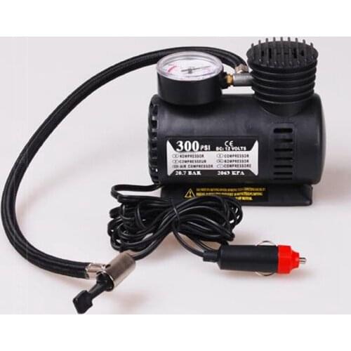 New Arrival Portable 12V Auto Electric Air Compressor Tire Inflator Pump 300 PSI for Car Motorcycle