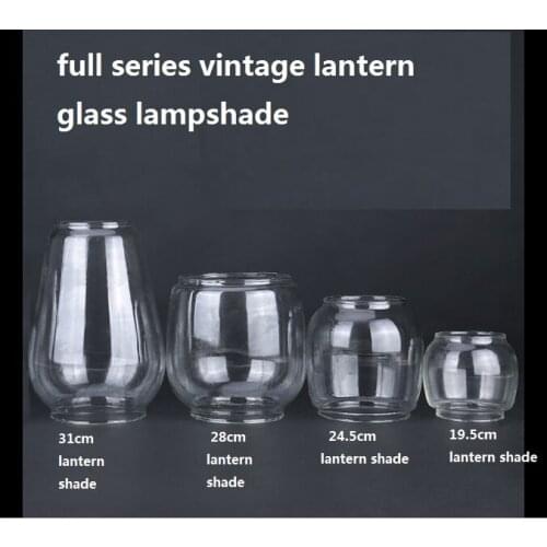 Original Quality Vintage Lantern Kerosene Lamp Glass Shade Oil Lights Lamp Covers Lighting Accessories Spare Parts