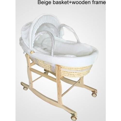 Baby stroller Baby Carrier Newborn Portable Basket Car Sleeping Straw Basket Baby Cradle Bed Portable Baby Basket
