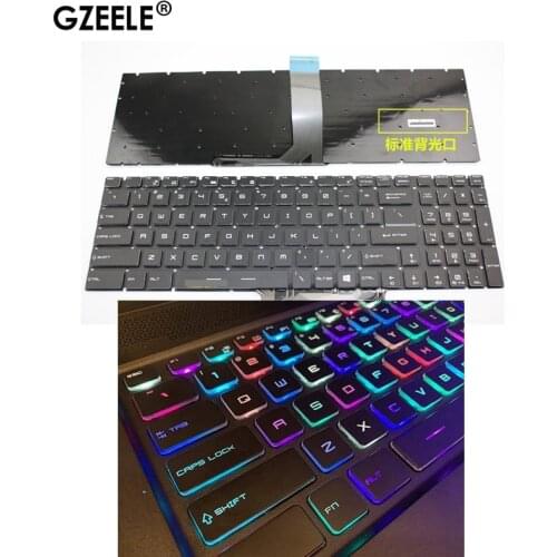Per-key RGB backlit full color English Keyboard for MSI GS75 9SG 9SF 8SG 8SF 9SD 8SE colorful 9Z.NEKBN.B0F NSK-FCBBN US