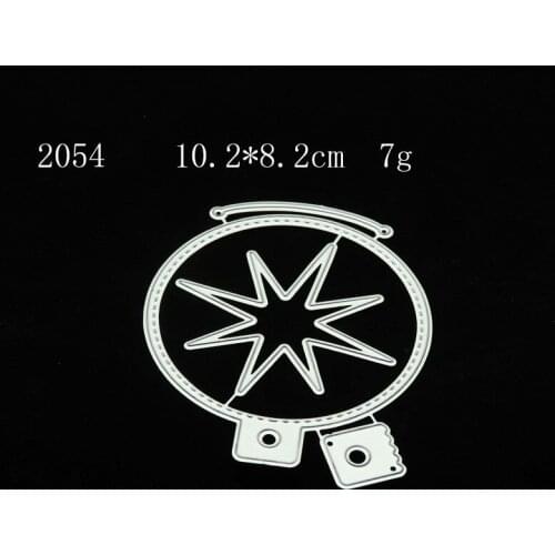 Metal Cut Die of Merry Birthday Star Party Decor Polygon Lamp Badge Handcrafts Scrapbooking DIY Paper Postcard Album Collection