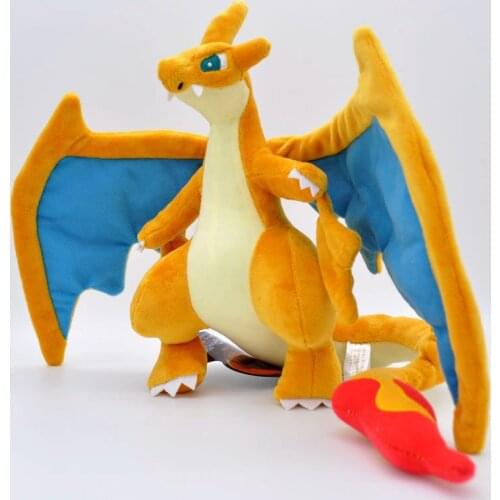 TAKARA TOMY Pokemon Plush Toy 23CM Charizard Charmander Plush Dolls Soft Stuffed Animals Doll Kids Gift