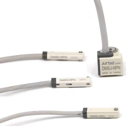 AIRTAC NPN Output type solid state sensor (gray) DMSH/DMSE/DMSG/DMSJ magnetic switch lead wires length 2 meter