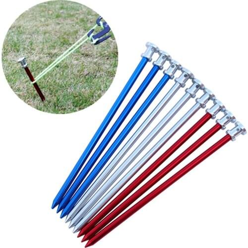 Outdoors Lawn Solid Y-shaped Aluminum Camping Tent Skylight Dedicated Ground Nail