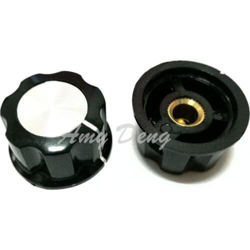 High quality (copper) MF-A03 bakelite potentiometer knob knob rotation 6mm Capacitor Cap