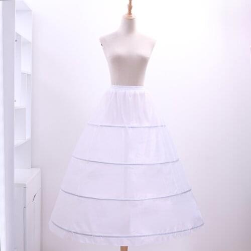 Four-ring Skirt Elastic Belt Adjustable Bride Wedding Fluffy Lining Skirt Qi Women