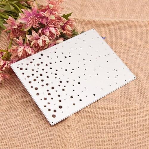 10.6x15cm Colorful Dots DIY Halloween Embossing Mould Card Paper Die Stencils Punch Christmas Metal Cuts Dies Cutting