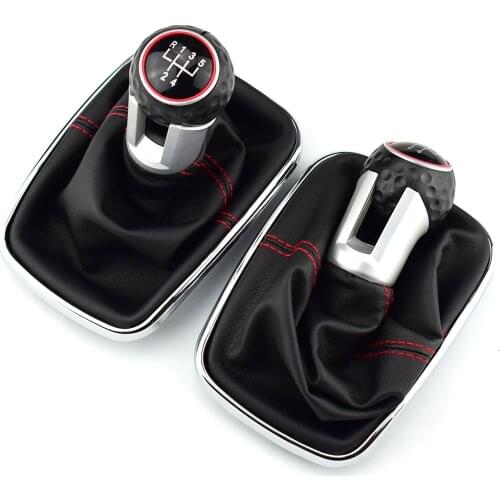 12mm For Volkswagen VW Golf 4 IV MK4 GTI R32 Bora Jetta 5 Speed Black Frame Gear Shift Knob Lever Gaiter Boot 1999-2004