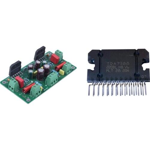 2PCS Assembled 68W+68W Hifi LM3886TF Stereo Amplifier With TDA7388 Power Amplifier Audio Power Amplifier