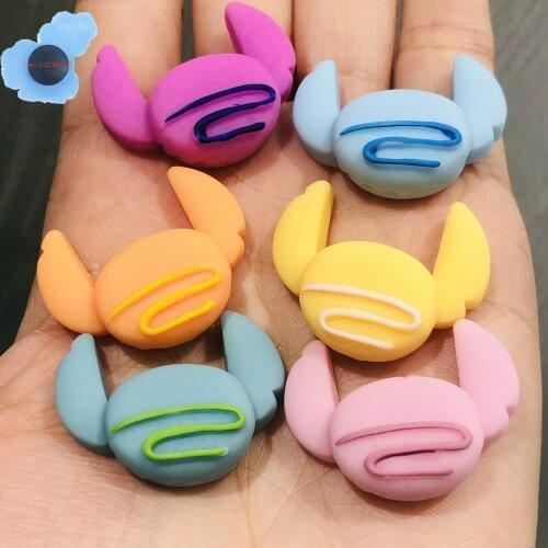 50pcs Wholesale Lovely Shape Children Resin Shoe Decorations Garden Shoes Accessories Fit DIY Croc Jibz Charm Backpack