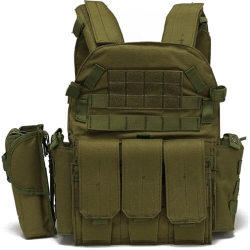 2021 Mens Tactical Military Molle Vest Airsoft Sport Protection Vests Army Combat Training Body Armor Vest Outdoor Hunting