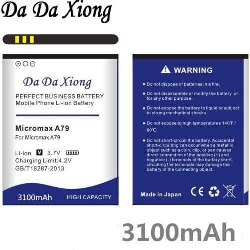 Da Da Xiong 3100mAh Micromax A79 Battery for Micromax A79 phone battery
