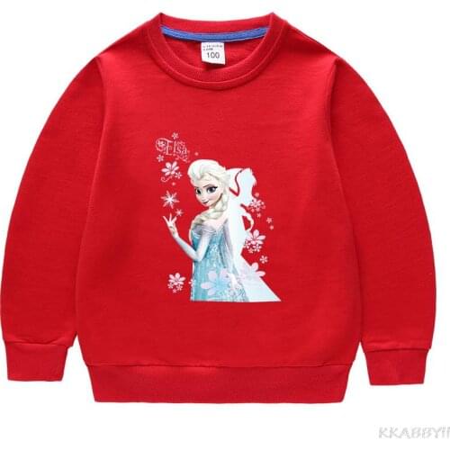 Disney Frozen Childrens Clothing Autumn New Sweatshirts Teen Girls Boys School Baby Sweater