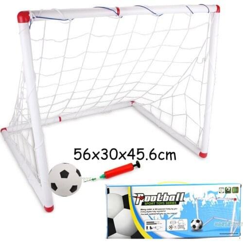 Large size children boys kids sports Goal Football Door childrens Soccer games set Indoor Outdooor toy with net +pump+ ball