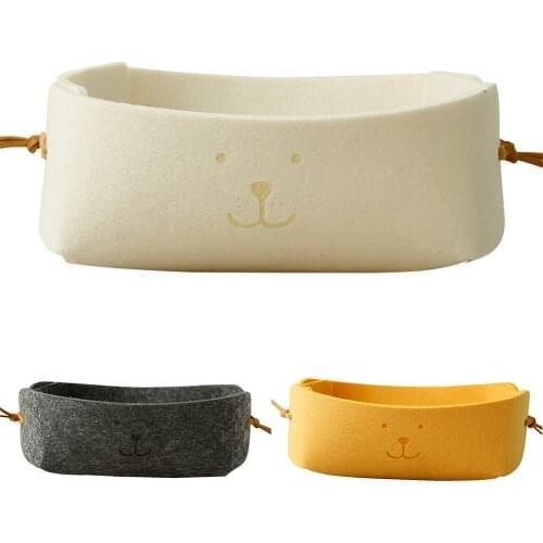 Felt Storage Box Multifunctional Home Desktop Sundries Storage Basket Clothing Cosmetics Hanging Organizers Bins Home Organizer