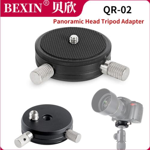 360 Degree Rotate Tripod Head Camera Shot Panoramic Head Tripod Adapter Mount Head For DSLR Camera Monopod Tripod Photo Video