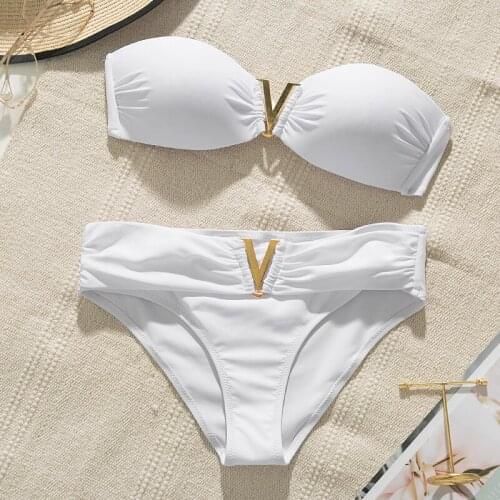 HAIMAITONG White Swimwear