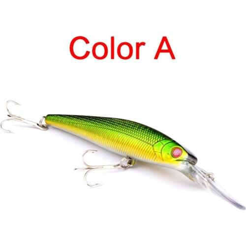 1Pcs 12.5cm/14g 3D Eyes Floating Laser Minnow Fishing Lures Wobbler Isca Artificial Hard Bait Sea Fishing Tackle