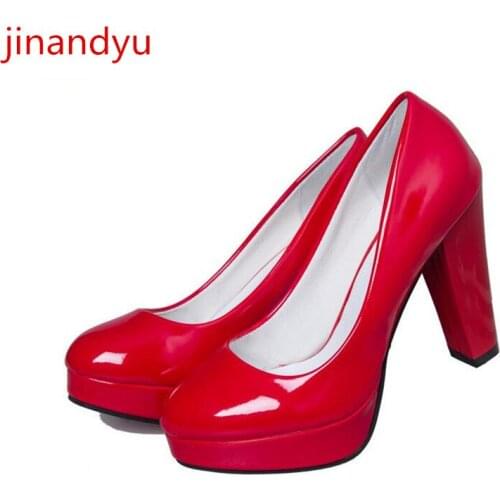 JINANDYU Leather Pumps