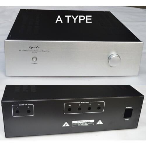 430*120*328/388MM Iron-aluminum Power Amplifier Chassis DIY Combined Pure Post-stage Case Audio Power Supply Shell with RCA 4312