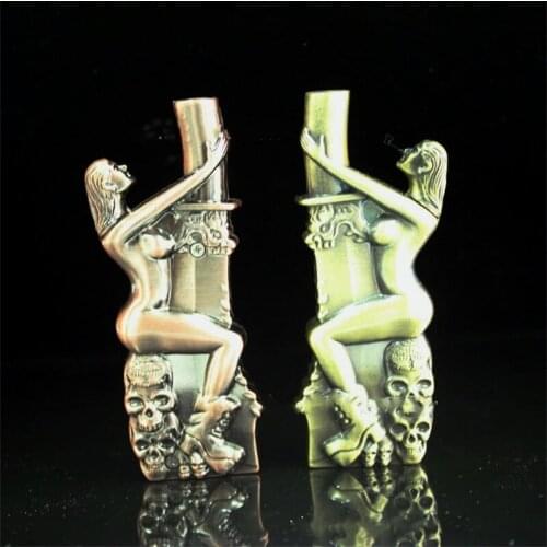 Creative New Peculiar Butane Lighter Bronze Metal Windproof Inflatable Lighter Smoking Accessories Gift for Men Torch Lighter