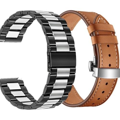Metal Strap For Xiaomi Amazfit Bip S U Lite GTS 2 Mini Bracelet Stainless Steel Band For Amazfit GTR 47mm Pace Stratos Bracelet