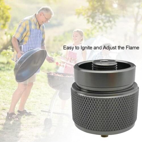 New 1PCS Propane Gas Tank Converter Adapter Outdoor Camping Stove Adapter With Self-closing Function Camping Equipment