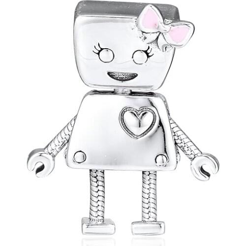 Fits Pandora Bracelet Genuine 925 Sterling Silver Bella Bot Charm Beads for Jewelry Making Women Party Gift kralen Wholesale