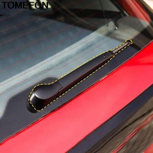 TOMEFON For Volkswagen T-Cross 2018 2019 2020 Tail Back Rear Window Wiper Windshield Brush Cover Trim Exterior Accessories ABS