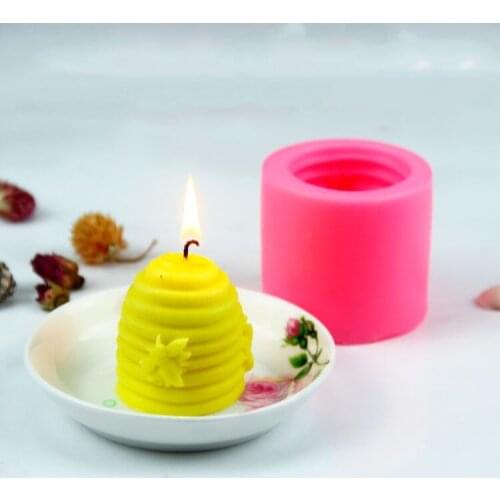 Honeycomb Candle Mold Diy Handmade Silicone Soap Mould Beeswax Silicone mold Christmas Decoration