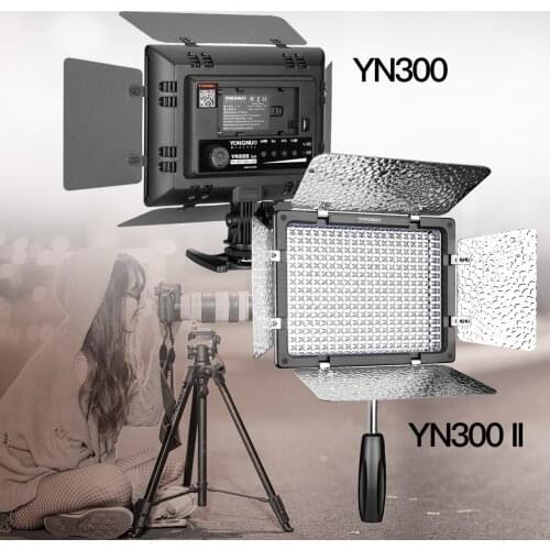 YONGNUO YN300 YN300II Dimmable 5600K Camera Shooting Light LED Video Light with Color Filters for YouTube Video Photography