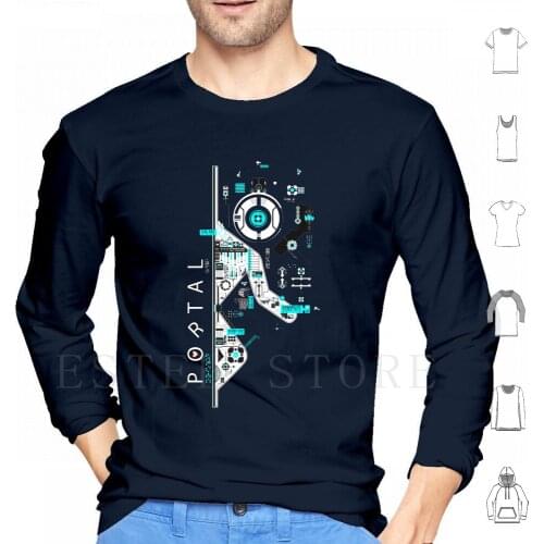 Portal Love Hoodies Portal Gun Aperture Science Science Chell Glados Love Blue Orange Cube Videogames Gaming Games