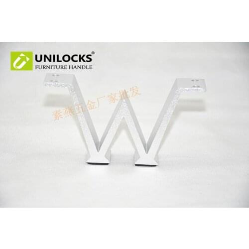 UNILOCKS W-type cabinet leg aluminium alloy inferior smooth tea table leg furniture foot sofa leg