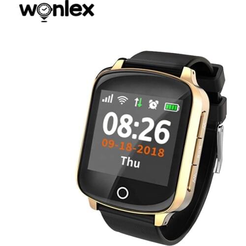 Wonlex Elderly Swimming Watch Water Resistance IP67 Bigger Touch Screen 1.54" GPS Positioning Anti-lost Elders Health SmartWatch