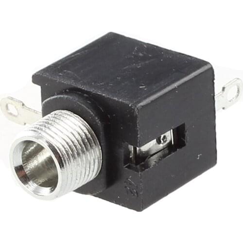 10 Pcs 3 Pins Chassis Mount Female 3.5mm Mono Jacks Socket Connectors