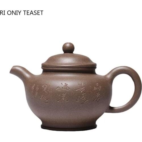 330ml Traditional Yixing Purple Clay Teapots Raw Ore Section Mud Handmade Tea Pot Household Zisha Teaware Tea Table Accessories