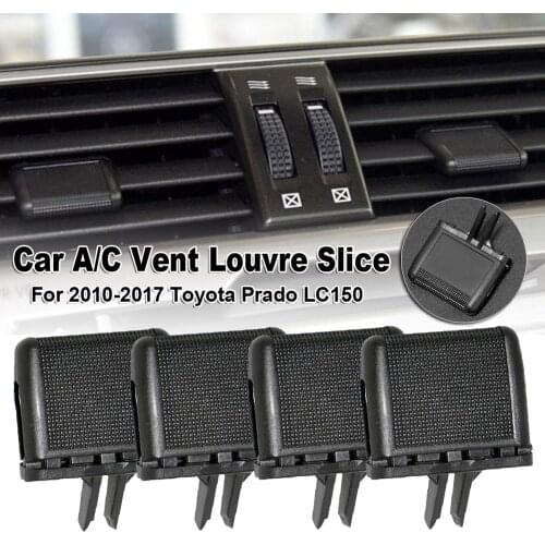4 PCS Car Center Dash A/C Vent Louvre Blade Slice Air Conditioning Leaf Clip for Toyota Prado LC150 2010-2017 Car Accessories