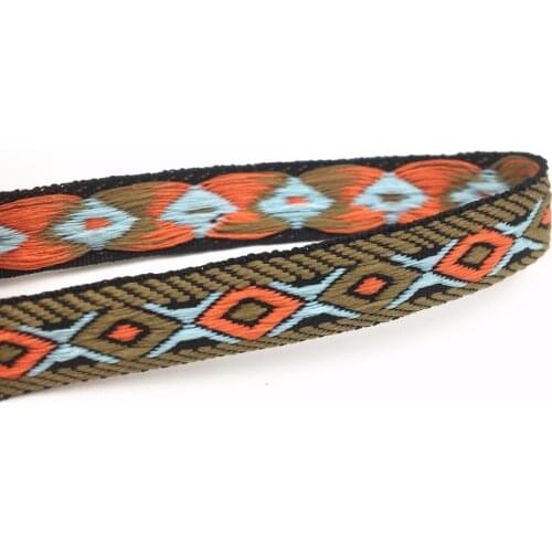 5Yards 12mm 1/2" DIY Materials Supplies Geometric Woven Jacquard Ribbon Wedding Cake Art Decoration Sewing Holiday Gift Packages