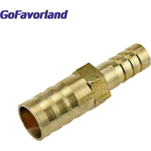 8mmX12mm) 5/16" to 1/2" Fitting Reducing Barb Connector Gas Barb Splicer Barb Fitting Brass Straight Hose Pipe