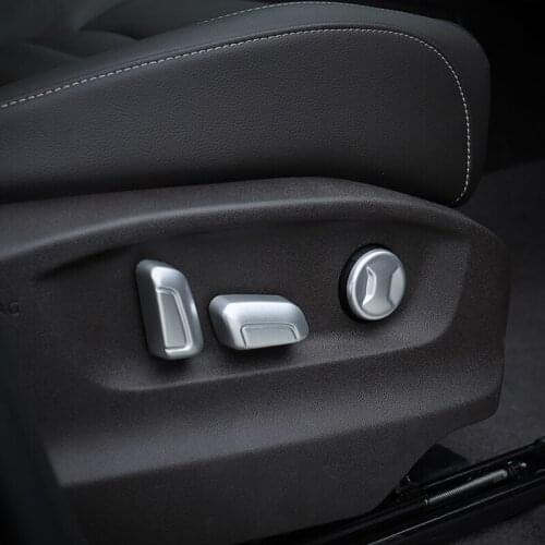 ABS Chrome For Golf 7 MK7 2016 2017 2018 car accessories Car Seat adjustment Switch cover trim sticker car styling 6pcs